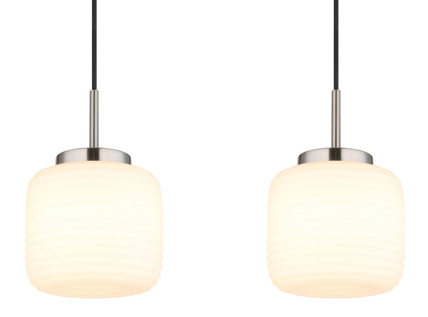 Globo Kladora E27 Hängeleuchte 3-fach 10W Nickel Matt, Metall Ø20cm 15772-3H