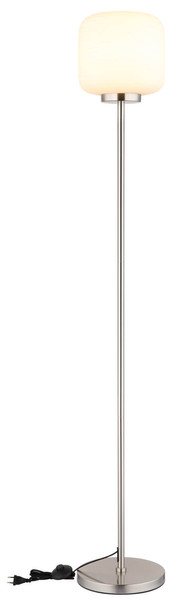 Globo Kladora E27 Stehleuchte 10W Nickel Matt, Metall Ø24cm 15772S