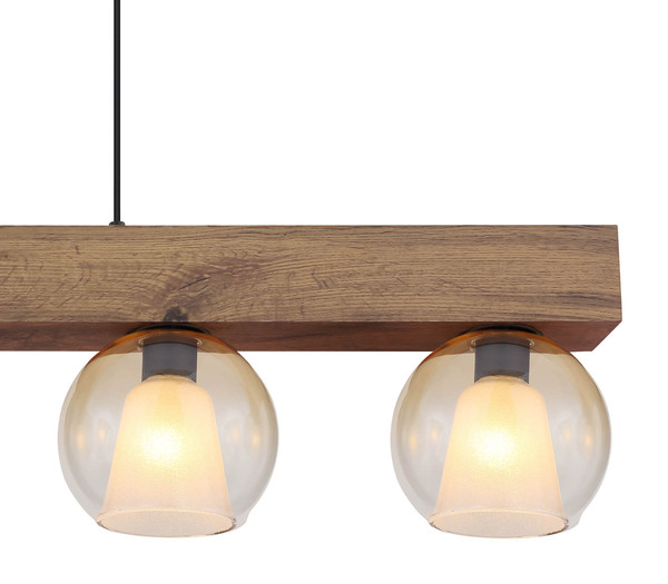 Globo Barry I E27 Hängeleuchte 4-fach 40W Schwarz Matt, Metall Ø18cm 15773-4H