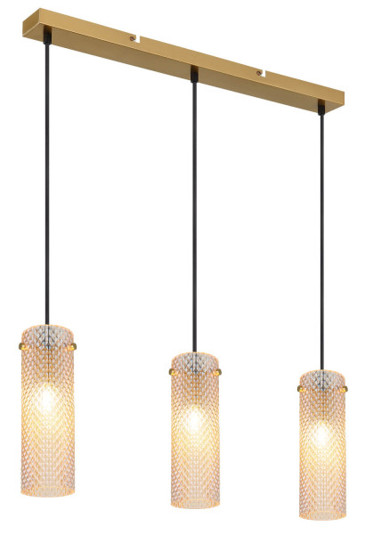 Globo Karolo E14 Hängeleuchte 3-fach 40W Goldfarben, Metall Ø8cm 15775-3H