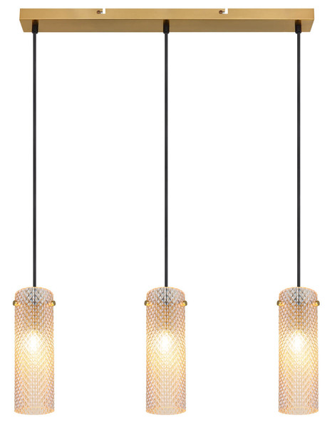 Globo Karolo E14 Hängeleuchte 3-fach 40W Goldfarben, Metall Ø8cm 15775-3H