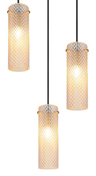 Globo Karolo E14 Hängeleuchte 3-fach 40W Goldfarben, Metall Ø8cm 15775-3HR