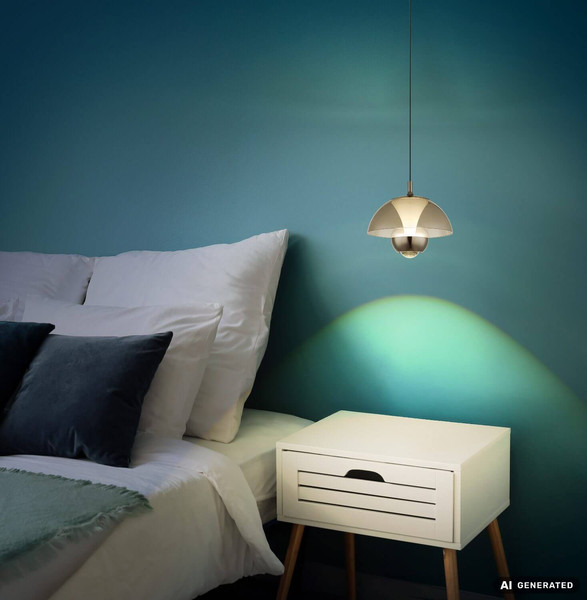 Globo LED Pendelleuchte Bernie 7W dimmbar Bewegungsmelder CCT warm-/neutral-/tageslichtweiss Schwarz-chrom rauchfarben Metall Ø18cm
