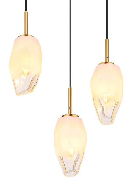 Globo Barcley E14 Hängeleuchte 6-fach 7W Messingfarben, Metall Ø11cm 15787-6H