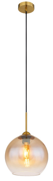 Globo Jamessa E27 Hängeleuchte 60W Messingfarben Matt, Metall Ø25cm 15788H