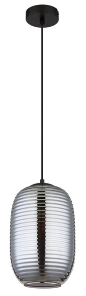 Globo Jefrey E27 Hängeleuchte 40W Schwarz Matt, Metall Ø20cm 15794H