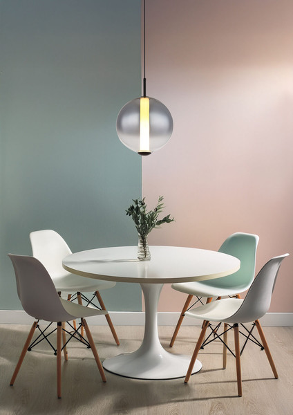 Globo Lacy LED Hängeleuchte 19W Warmweiß Schwarz Matt, Metall Ø25cm 15798H