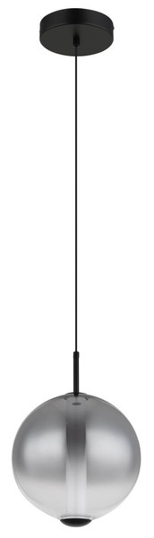 Globo Lacy LED Hängeleuchte 19W Warmweiß Schwarz Matt, Metall Ø25cm 15798H