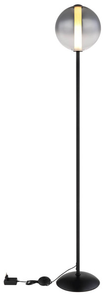 Globo Lacy LED Stehleuchte 19W Warmweiß Schwarz Matt, Metall Ø25cm 15798S