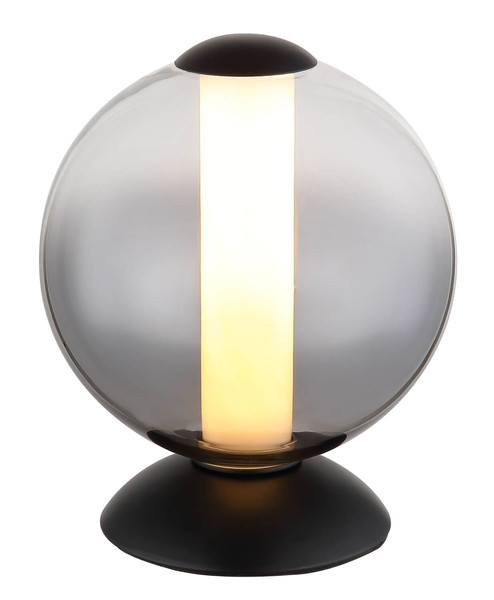 Globo Lacy LED Tischleuchte 15W Warmweiß Schwarz Matt, Metall Ø18cm 15798T