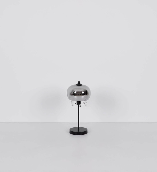 Globo Pendelleuchte Corry E27 Schwarz matt rauchfarben Metall Glas Ø28cm