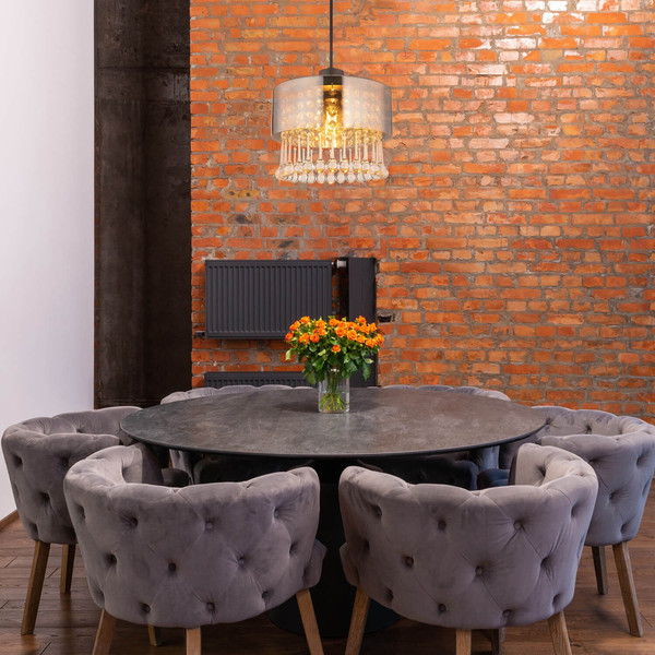 Globo Hendry E27 Hängeleuchte 15W Schwarz Matt, Metall Ø25cm 15884H1