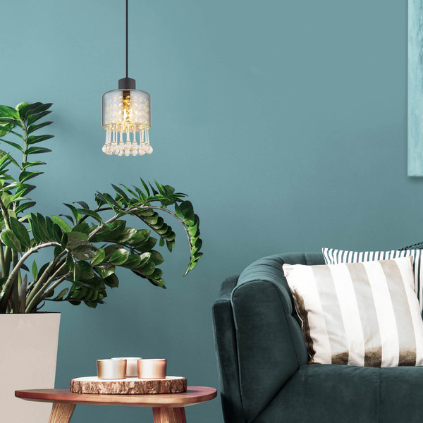 Globo Hendry E27 Hängeleuchte 15W Schwarz Matt, Metall Ø15cm 15884H