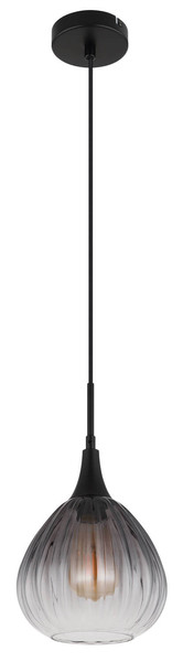 Globo Olsen E27 Hängeleuchte 40W Schwarz Matt, Metall Ø20cm 15887H