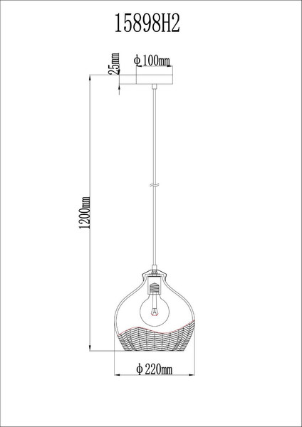 Globo Pendelleuchte Jessica E27 Goldfarben matt brombeerfarben Metall Glas Ø18cm
