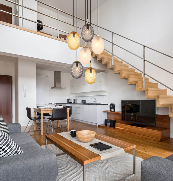 Globo Devin E14 Hängeleuchte 6-fach 40W Goldfarben Matt, Metall Ø15cm 15899-6HR