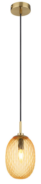 Globo Devin E14 Hängeleuchte 40W Goldfarben Matt, Metall Ø15cm 15899H