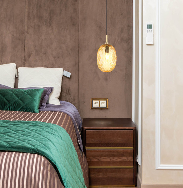 Globo Devin E14 Hängeleuchte 40W Goldfarben Matt, Metall Ø15cm 15899H