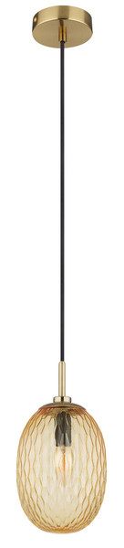 Globo Devin E14 Hängeleuchte 40W Goldfarben Matt, Metall Ø15cm 15899H