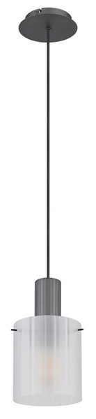 Globo Tulivar E27 Hängeleuchte 40W Grau Dunkel, Metall Ø18cm 15904HF