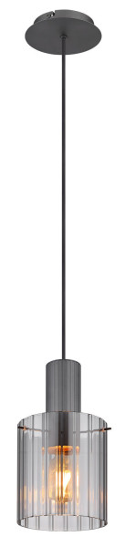 Globo Tulivar E27 Hängeleuchte 40W Grau Dunkel, Metall Ø18cm 15904HS