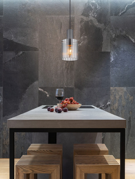 Globo Tulivar E27 Hängeleuchte 40W Grau Dunkel, Metall Ø18cm 15904HS