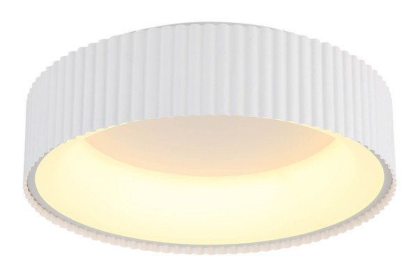 Globo Kemp LED Deckenleuchte 45W CCT Weiß Matt, Metall Memoryfunktion Ø46cm 15924DW