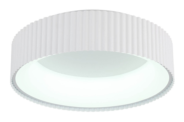 Globo Kemp LED Deckenleuchte 45W CCT Weiß Matt, Metall Memoryfunktion Ø46cm 15924DW