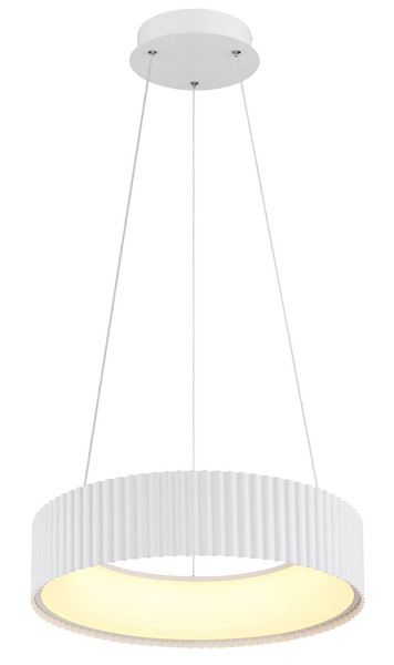 Globo Kemp LED Hängeleuchte 45W CCT Weiß Matt, Metall Memoryfunktion Ø46cm 15924W
