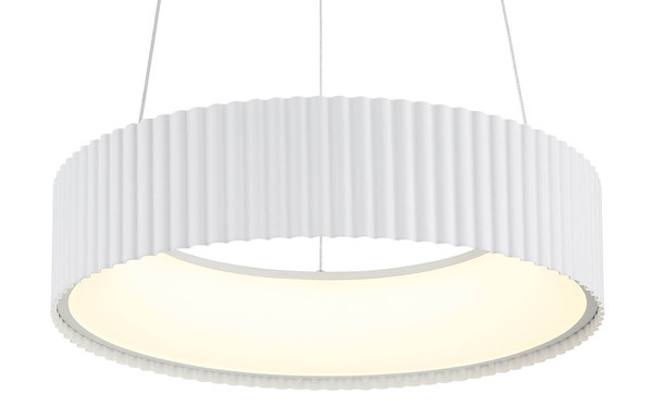 Globo Kemp LED Hängeleuchte 45W CCT Weiß Matt, Metall Memoryfunktion Ø46cm 15924W