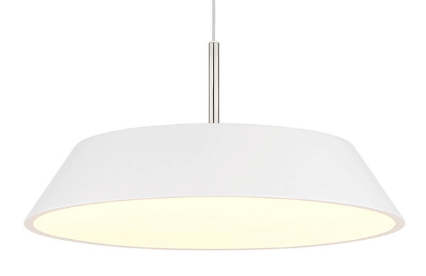 Globo LED Pendelleuchte Silena 24W warmweiss Weiß matt Metall Ø40cm