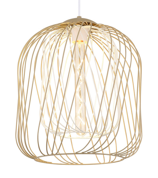 Globo Dichti E27 Hängeleuchte 40W Sandfarben Matt, Metall Ø35cm 15965H1