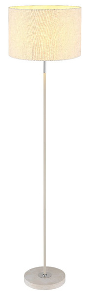 Globo Stehleuchte Deleon E27 Sandfarben matt cremefarben Metall Textil 159cm