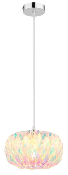 Globo Pendelleuchte Juana E27 Verchromt klar verspiegelt Metall Ø25cm
