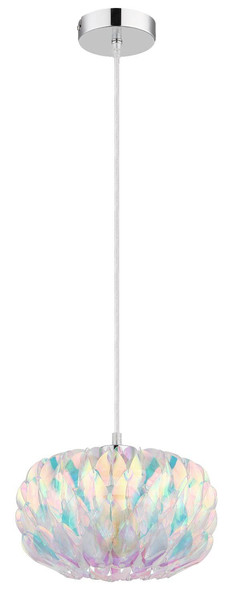 Globo Pendelleuchte Juana E27 Verchromt klar verspiegelt Metall Ø25cm