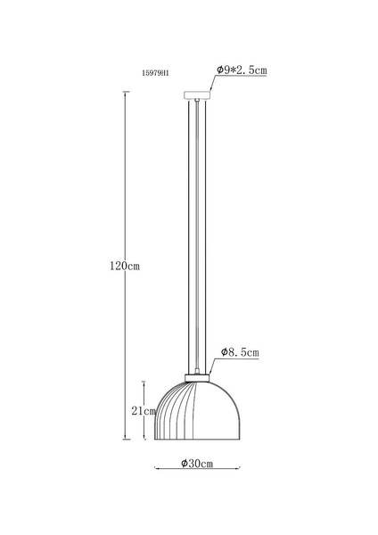 Globo Pendelleuchte Swanson E27 Schwarz matt amber Metall Glas Ø30cm