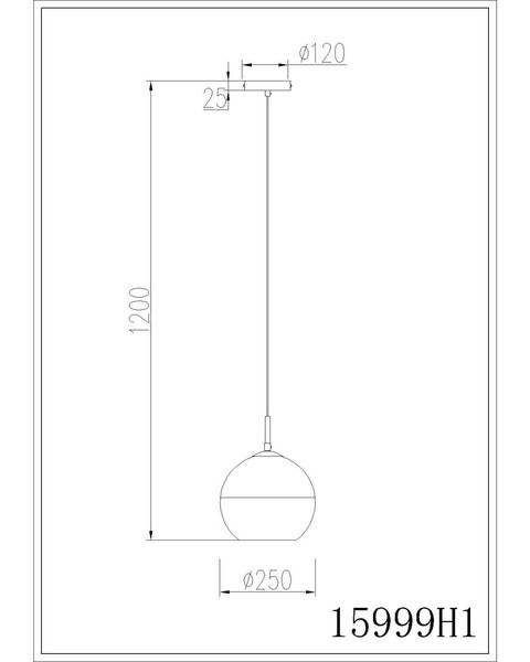 Globo Pendelleuchte Ragusa E27 Sandfarben matt Metall Glaskugel Ø25cm