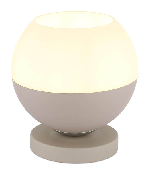 Globo Tischleuchte Ragusa E27 Sandfarben matt Metall Glaskugel Ø20cm