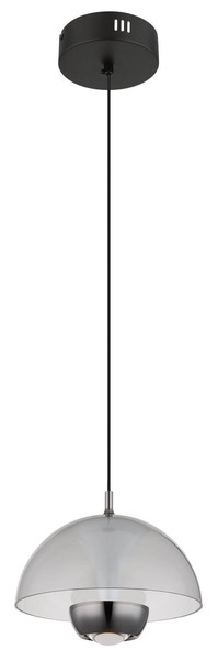 Globo Arus LED Hängeleuchte 10W Warmweiß Schwarz Matt, Metall Ø23cm 16022