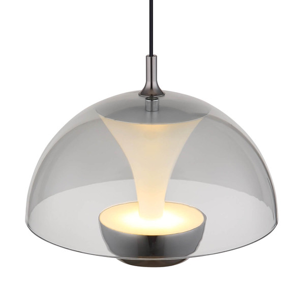 Globo Arus LED Hängeleuchte 10W Warmweiß Schwarz Matt, Metall Ø23cm 16022