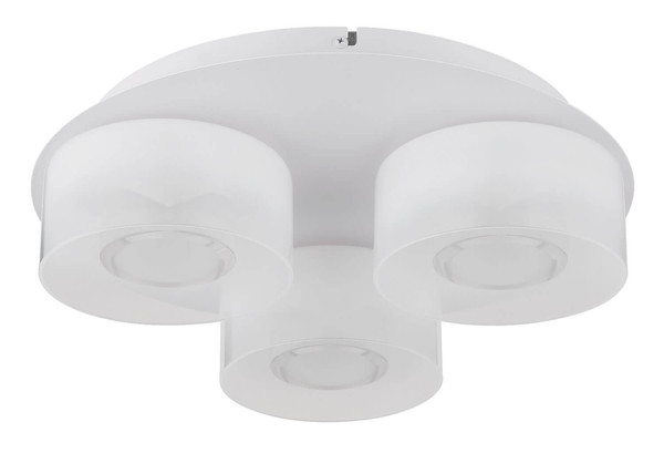 Globo LED Deckenleuchte Belinda 18W neutralweiss Weiß matt Metall Glas Ø38cm