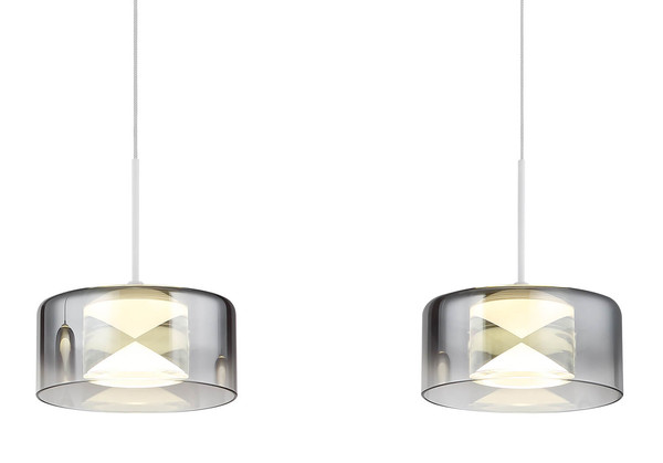 Globo Belinda LED Hängeleuchte 24W Neutralweiß Weiß, Metall Ø15cm 16024-4WR