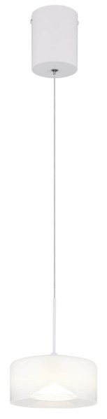 Globo Belinda LED Hängeleuchte 6W Neutralweiß Weiß Matt, Metall Ø15cm 16024HW