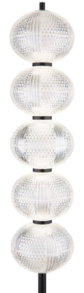 Globo Aida LED Stehleuchte 24W CCT Schwarz Matt, Metall Memoryfunktion Ø15cm 16042S