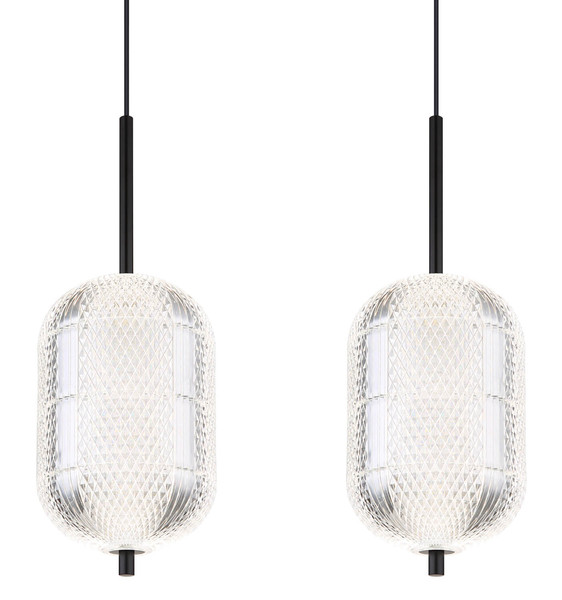 Globo Kurius LED Hängeleuchte 60W CCT Schwarz Matt, Metall Memoryfunktion Ø15cm 16043-5H