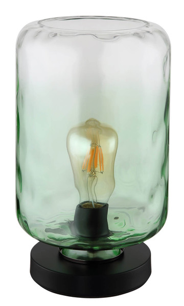 Globo Darina E27 Tischleuchte 60W Schwarz Matt, Metall Ø19cm 16046TG