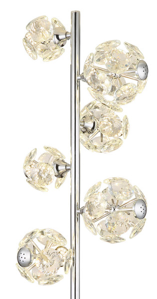 Globo Virina LED Stehleuchte 48W Warmweiß Verchromt, Metall 155cm 16047SC