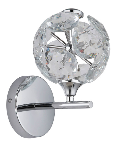 Globo Virina LED Wandleuchte 10,50W Warmweiß Verchromt, Metall Ø15cm 16047WC