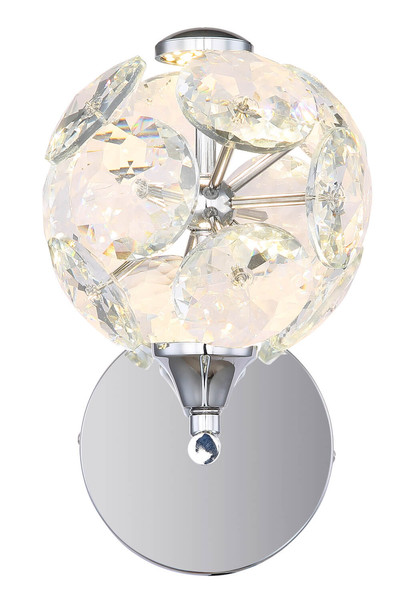 Globo Virina LED Wandleuchte 10,50W Warmweiß Verchromt, Metall Ø15cm 16047WC