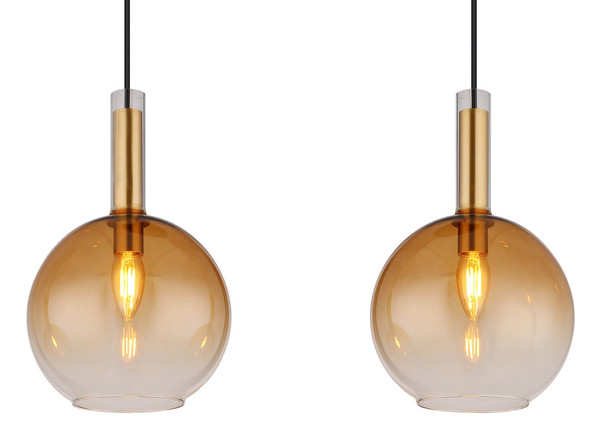 Globo Marinella E14 Hängeleuchte 3-fach 40W Schwarz Matt, Metall Ø20cm 16048-3H